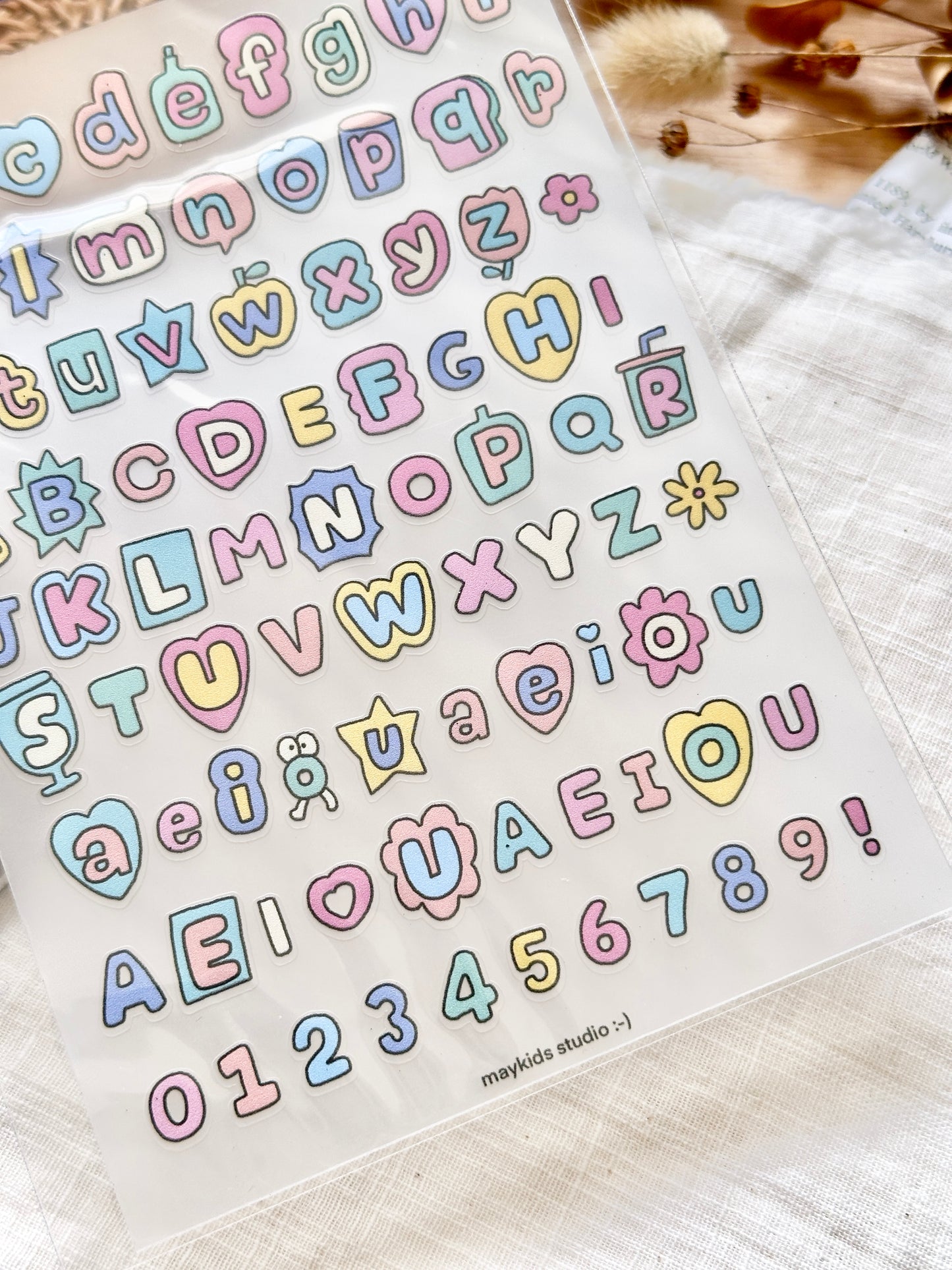 (NEW) Maykids Alphabets 1 | Sticker Sheet