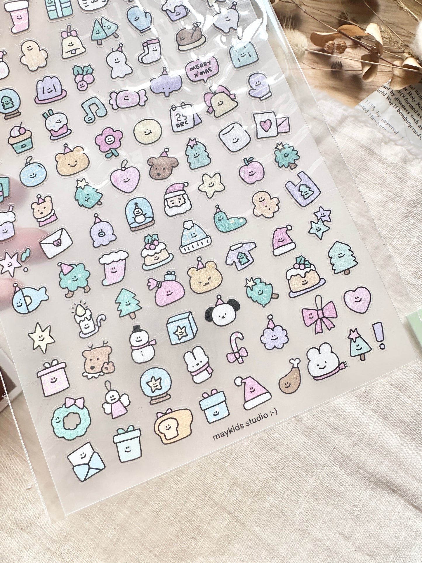 (NEW) Maykids Christmas | Sticker Sheet - 2 designs