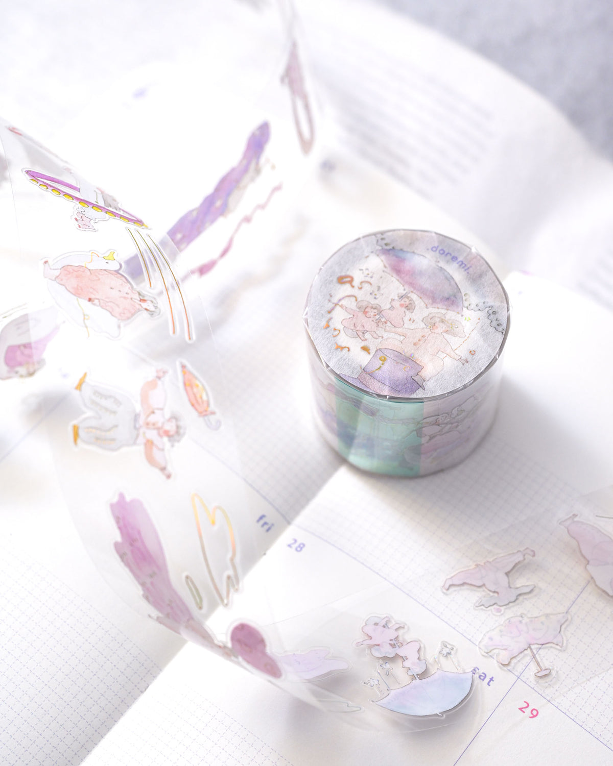 (NEW) Dodolulu - Doremi. As if by Magic | Pre-Cut Foil PET Tape Stickers