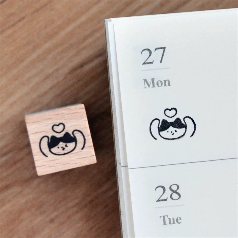 Mini Cat Series | Mini Wooden Rubber Stamp (10 designs)