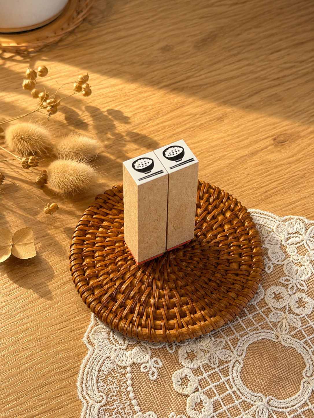 (NEW) Hankodori - Rice | Wooden Rubber Stamp