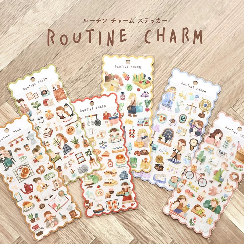 (NEW) Routine Charm - Interior | Sticker Sheet