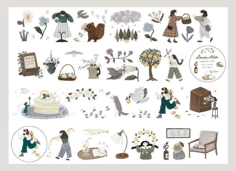 Ivy Snow - Lemon Tree | PET Tape Stickers