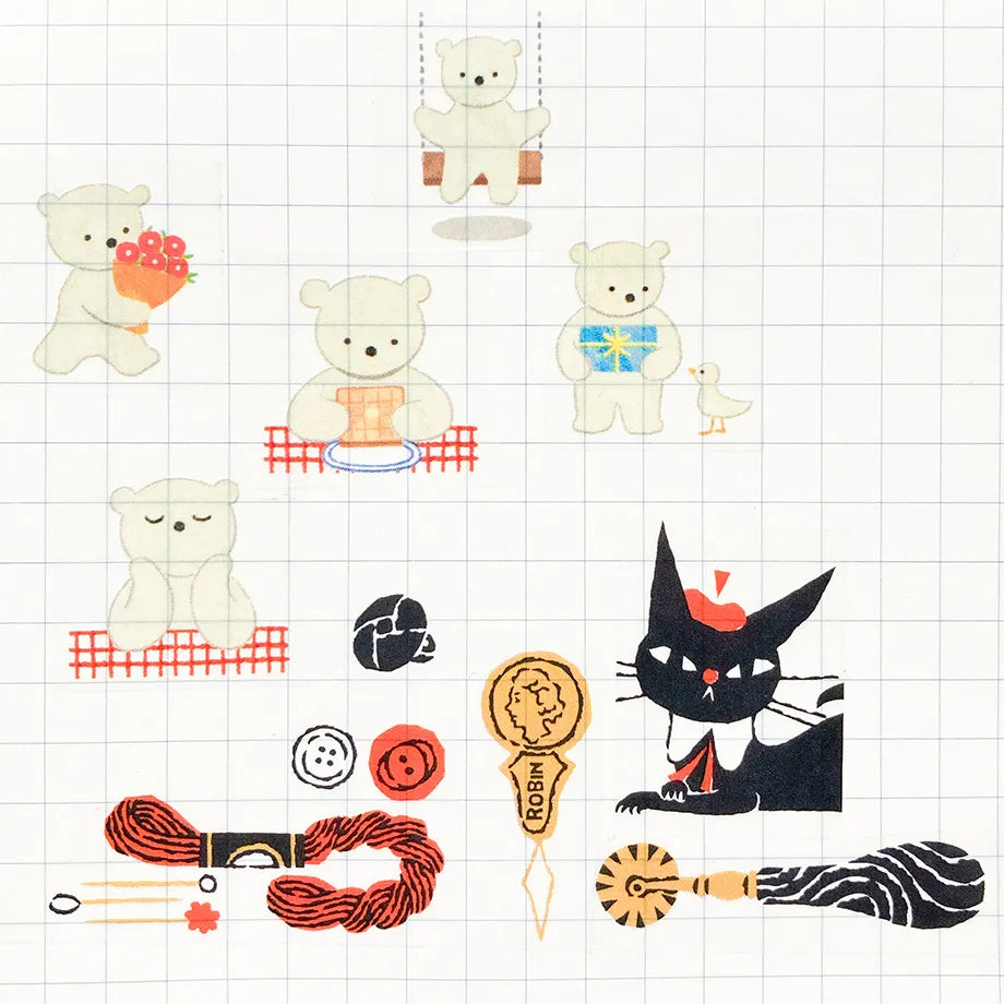 (NEW) Mariko Fukuoka One Day | Transparent Washi Tape (8m)