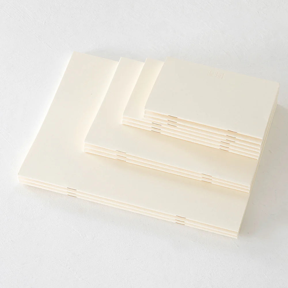 (NEW) Midori MD Notebook Light A6 - Blank - Pack of 3