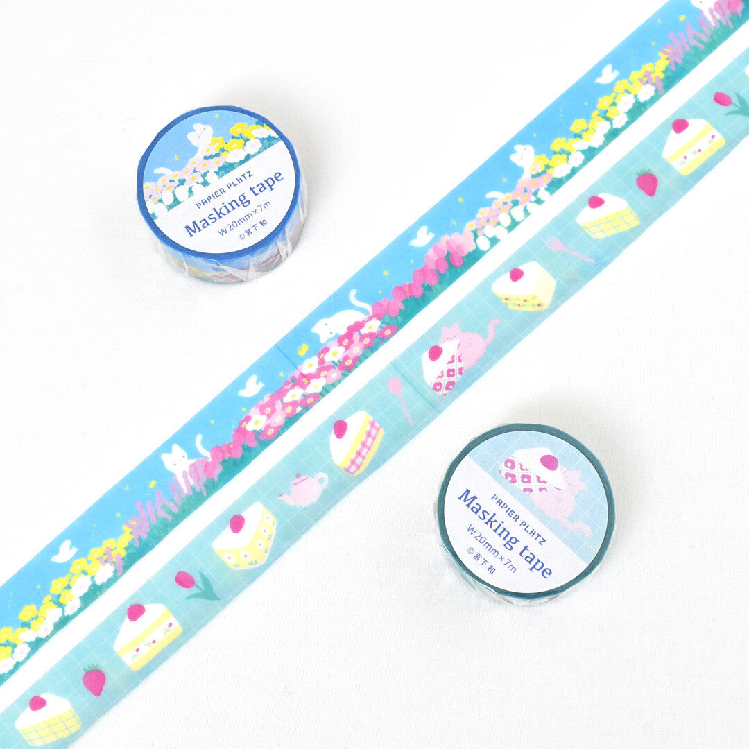 (NEW) Papier Platz - Kazu Miyashita Nekoneko Biyori | Washi Tape