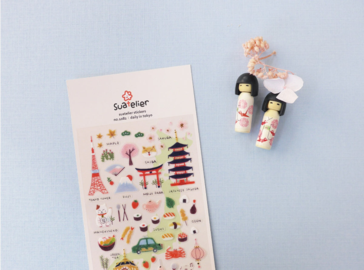 (NEW) Suatelier - no.1082 daily in tokyo | Daily Deco Stickers