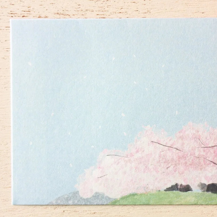 (NEW) Watako Omori Sakura | Letter Set (12 sheets & 4 envelopes)