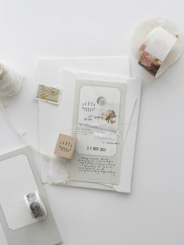 (NEW) Nyret Vol 9 Postcard Series - Letter | Rubber Stamp