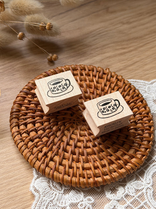 (NEW) Hankodori - A Cuppa | Wooden Rubber Stamp