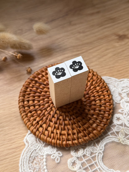 (NEW) Hankodori - New Year Plum Blossom | Wooden Rubber Stamp