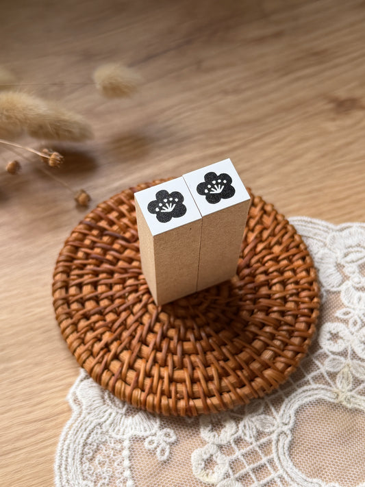 (NEW) Hankodori - New Year Plum Blossom | Wooden Rubber Stamp