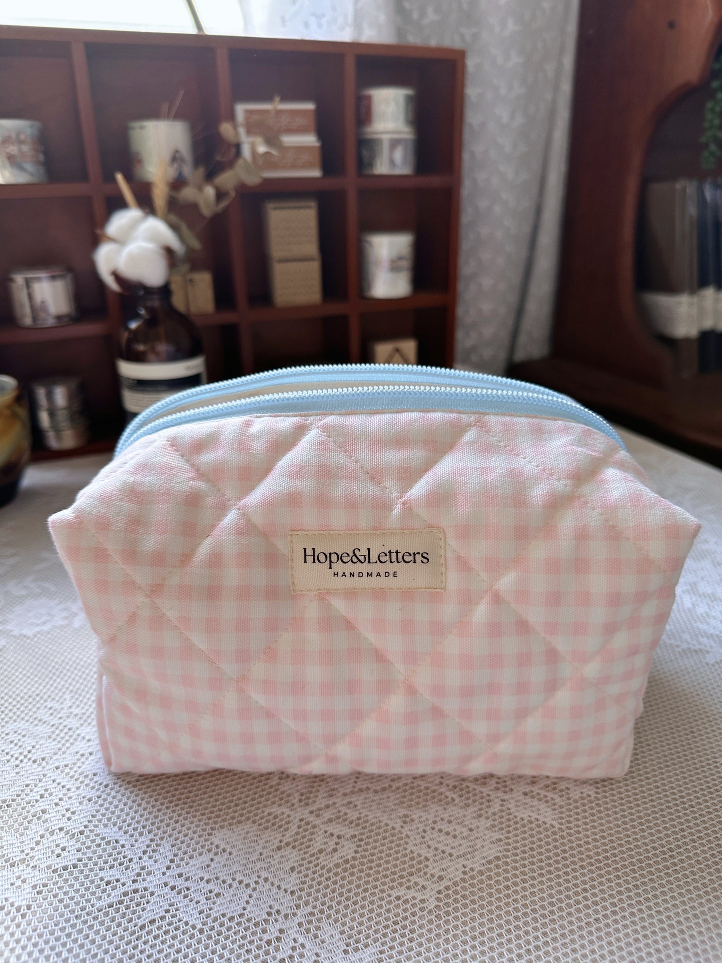 Hopeless Romantic - Blush & Bloom Make up bag