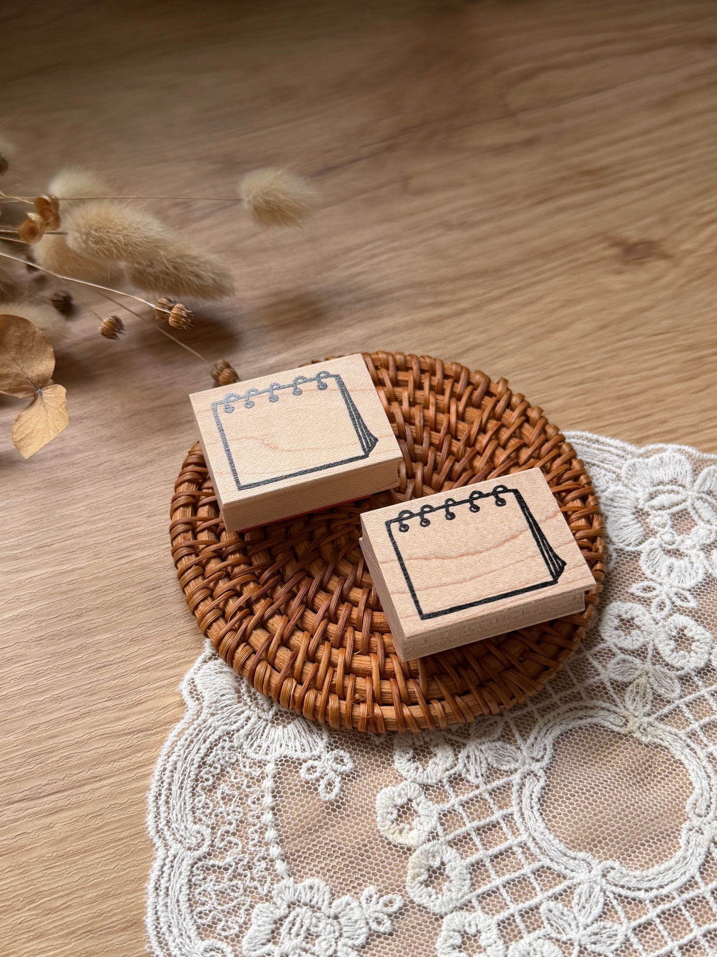 (NEW) Hankodori - Ring note | Wooden Rubber Stamp