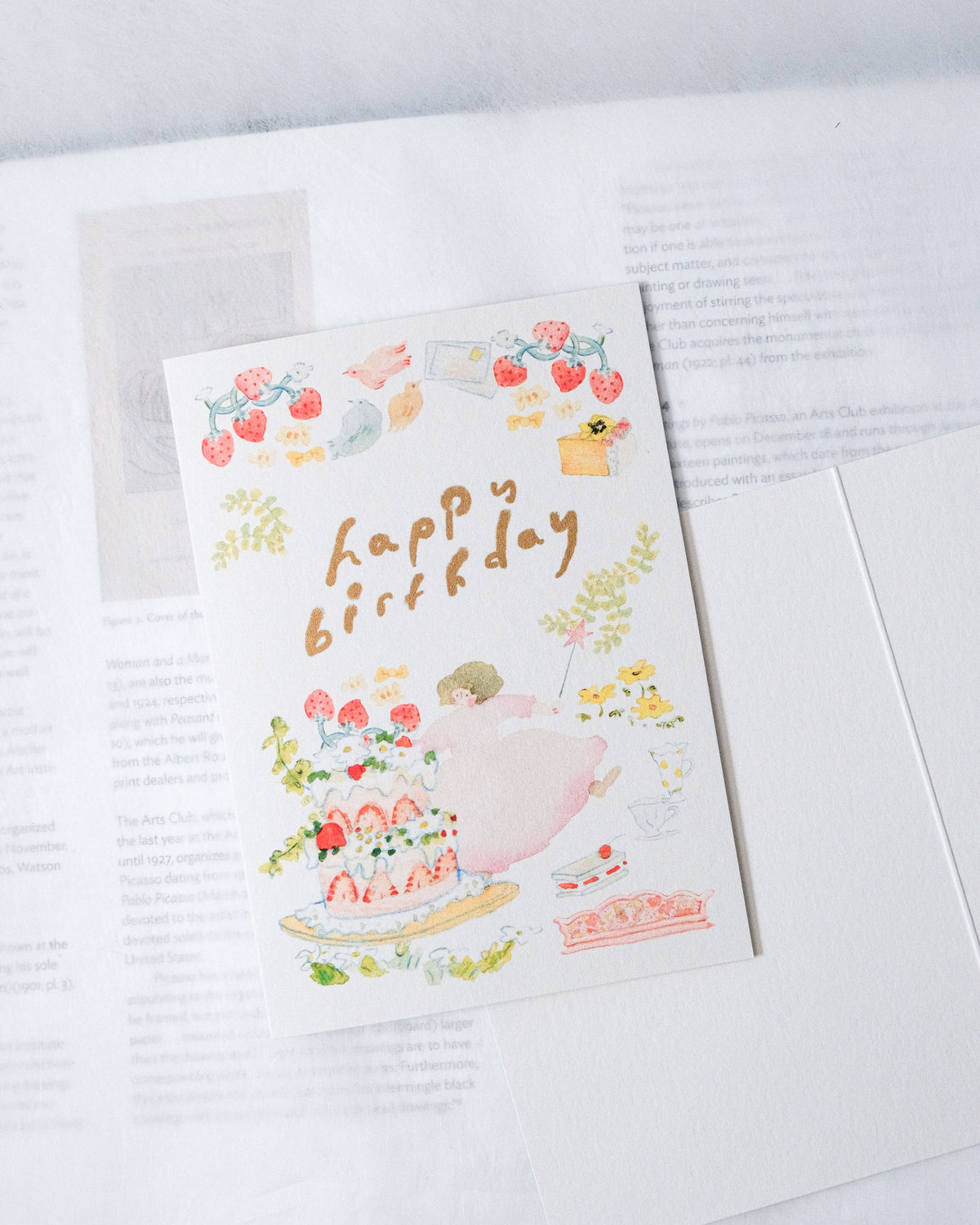 (NEW) Dodolulu - Happy Birthday - Strawberry Cake | A6 Birthday Card ...