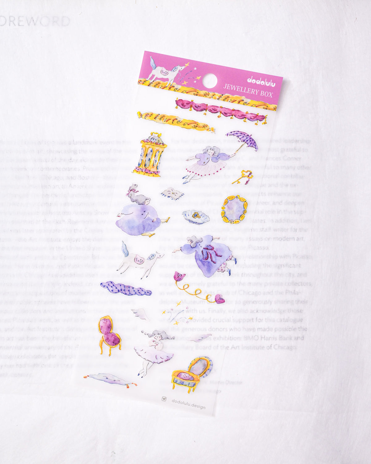 (NEW) Dodolulu -  Jewellery Box | Matte Sticker Sheet
