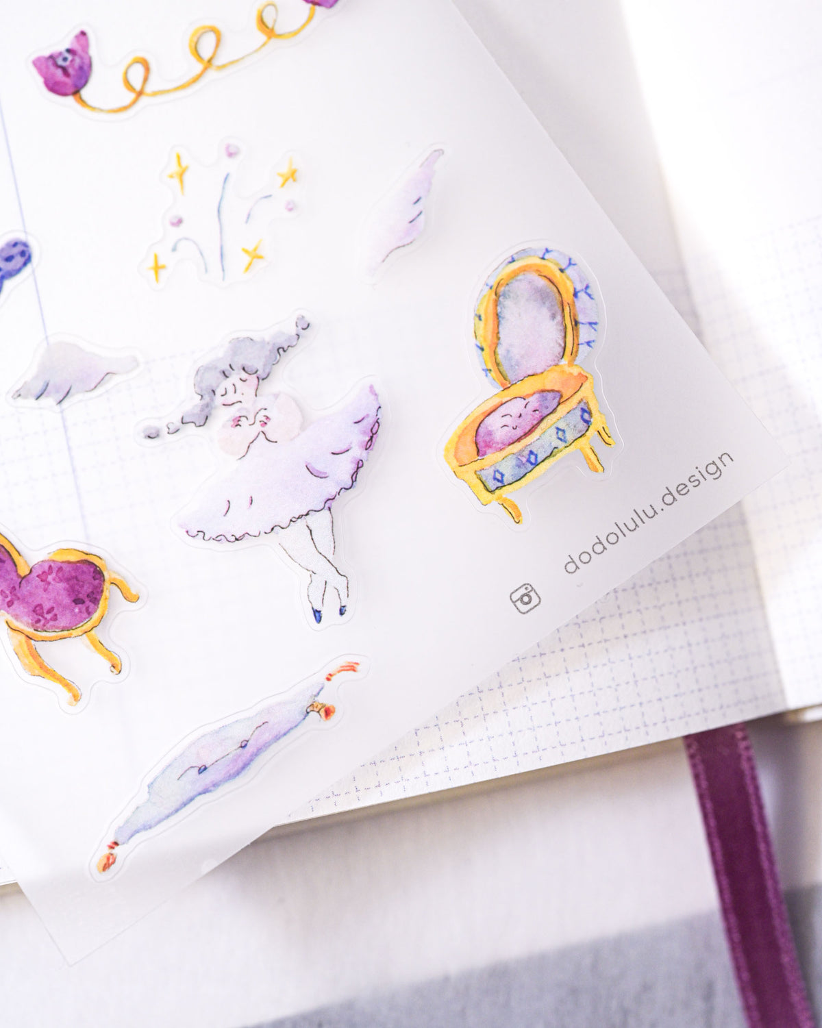 (NEW) Dodolulu -  Jewellery Box | Matte Sticker Sheet