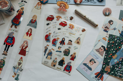 Let us go on a road trip | Sticker Sheet (Set of 2)