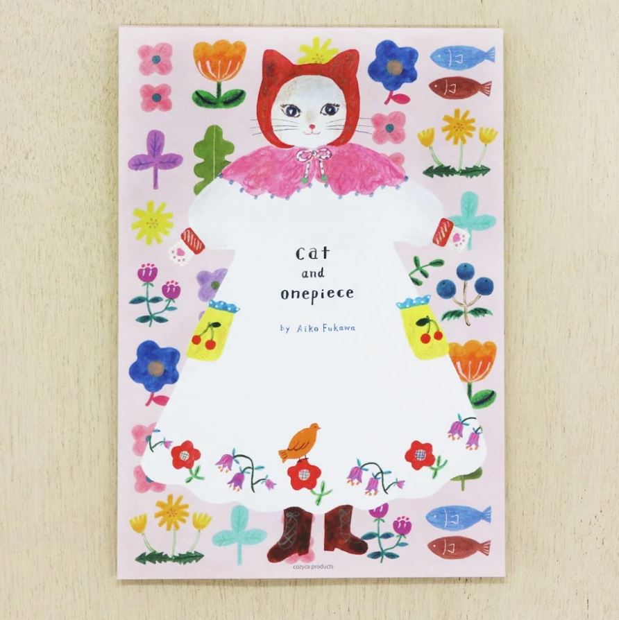 (RESTOCKED) Aiko Fukawa Cat and Onepiece | A5 Letter Paper