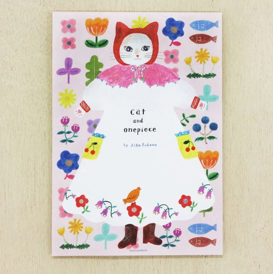 (RESTOCKED) Aiko Fukawa Cat and Onepiece | A5 Letter Paper