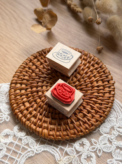 (NEW) Hankodori - A Cuppa | Wooden Rubber Stamp