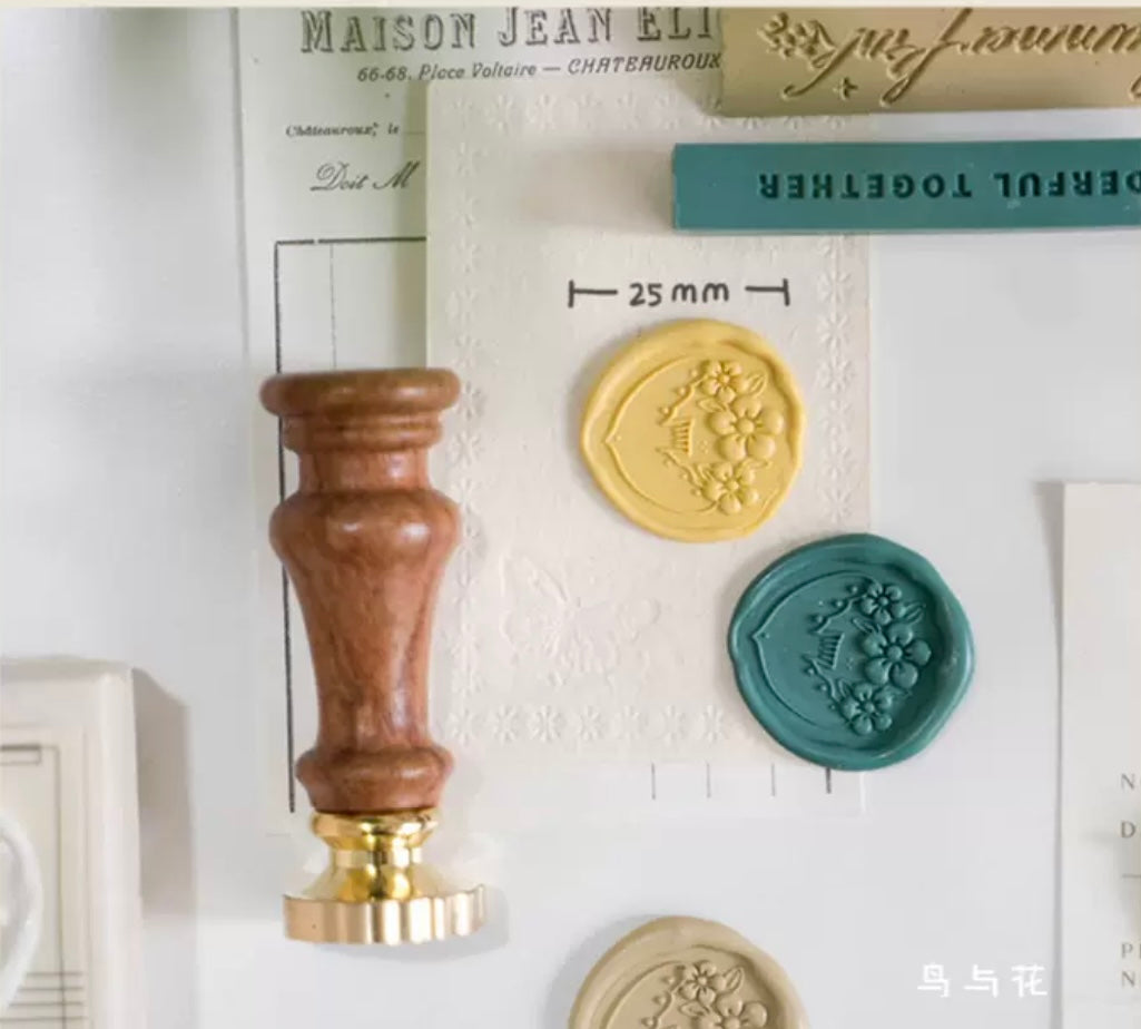 Bird and flowers | Wax Seal Stamp