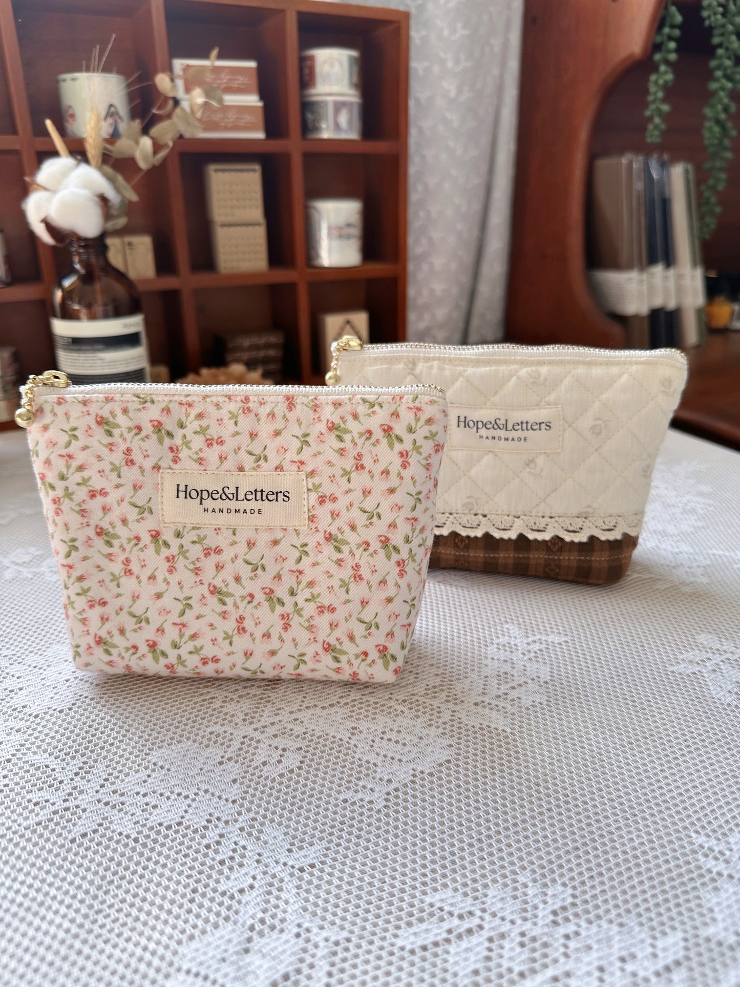 Hopeless Romantic - Rosette Charm Pouch Bag