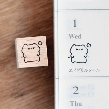 Mini Cat Series | Mini Wooden Rubber Stamp (10 designs)