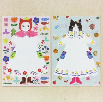 (RESTOCKED) Aiko Fukawa Cat and Onepiece | A5 Letter Paper