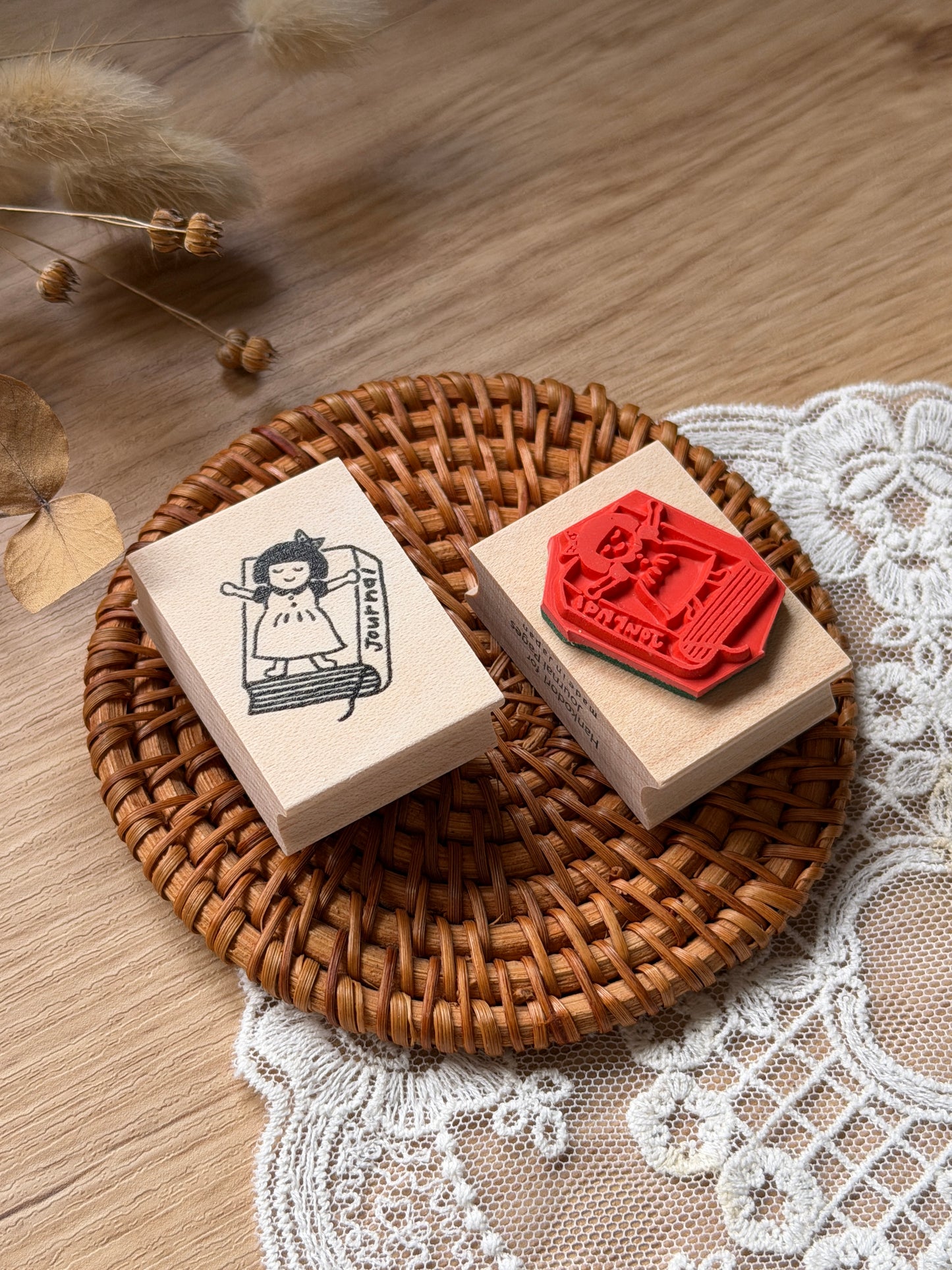 (NEW) Hankodori - Sleep | Wooden Rubber Stamp
