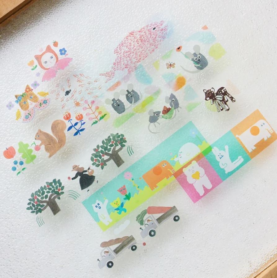 Necktie Apple Orchard | Transparent Washi Tape (8m)