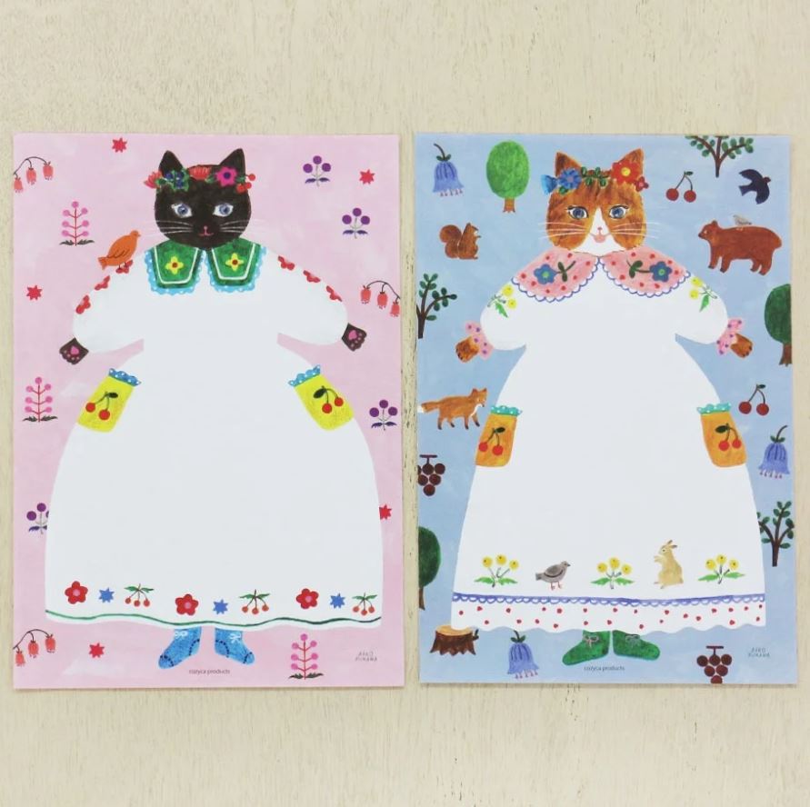 (RESTOCKED) Aiko Fukawa Cat and Onepiece | A5 Letter Paper