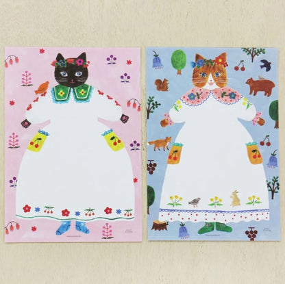 (RESTOCKED) Aiko Fukawa Cat and Onepiece | A5 Letter Paper