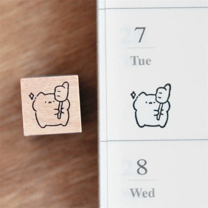 Mini Cat Series | Mini Wooden Rubber Stamp (10 designs)
