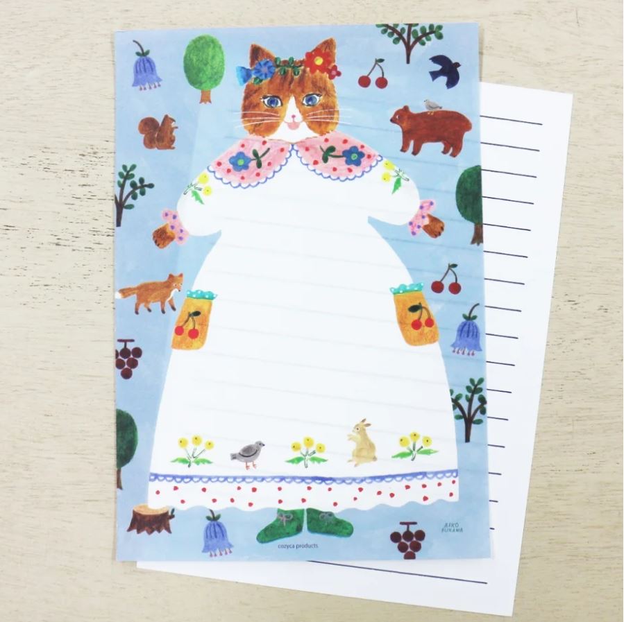 (RESTOCKED) Aiko Fukawa Cat and Onepiece | A5 Letter Paper