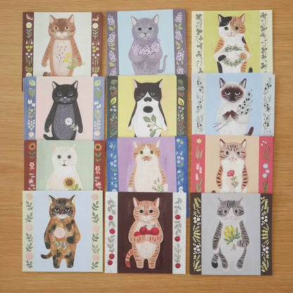 (NEW) Cats Set A | Memo sheets (12 designs)