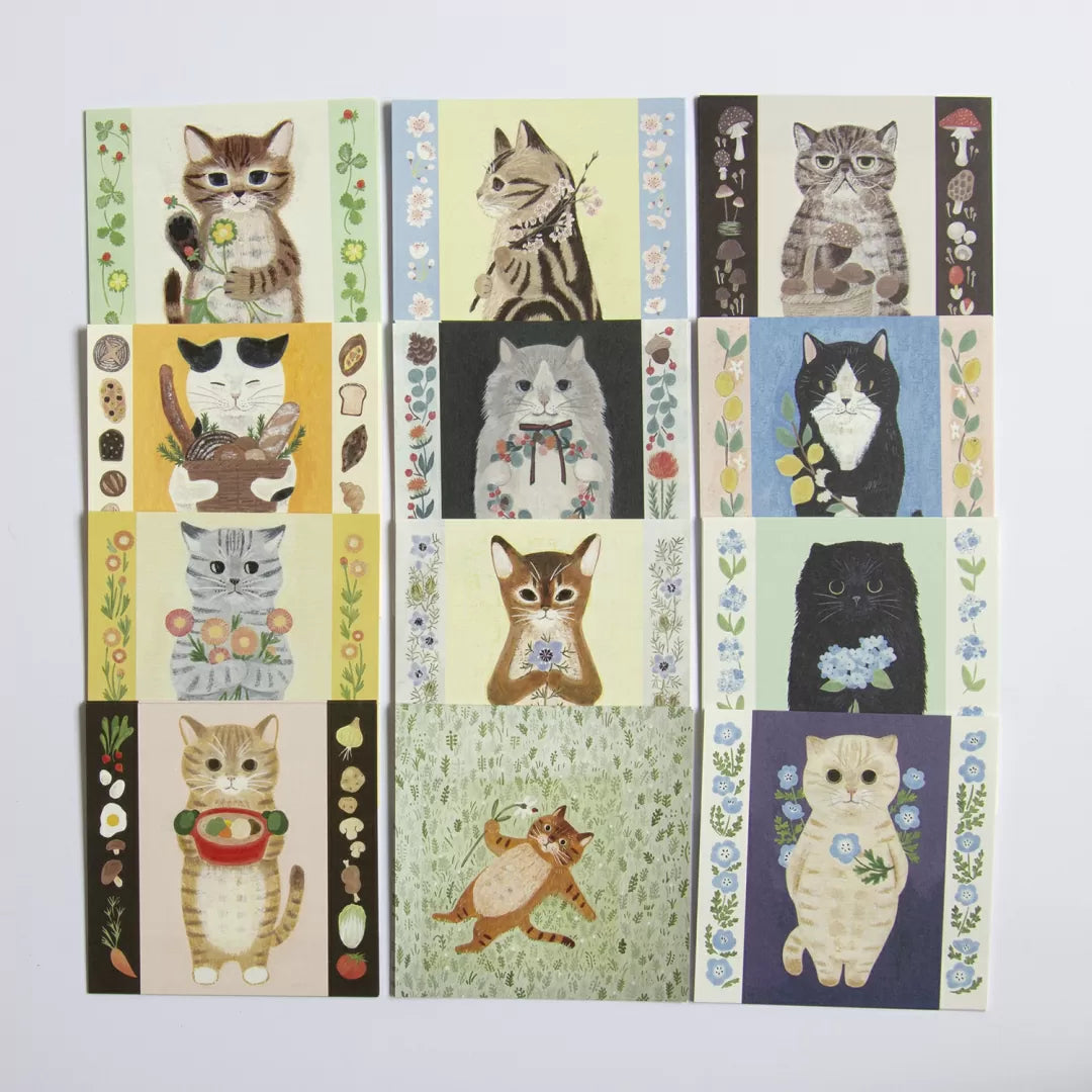 (NEW) Cats Set B | Memo sheets (12 designs)