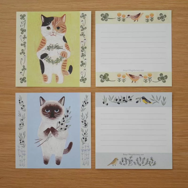 (NEW) Cats Set A | Memo sheets (12 designs)