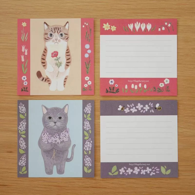 (NEW) Cats Set A | Memo sheets (12 designs)