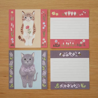 (NEW) Cats Set A | Memo sheets (12 designs)