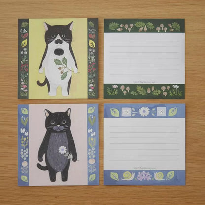 (NEW) Cats Set A | Memo sheets (12 designs)