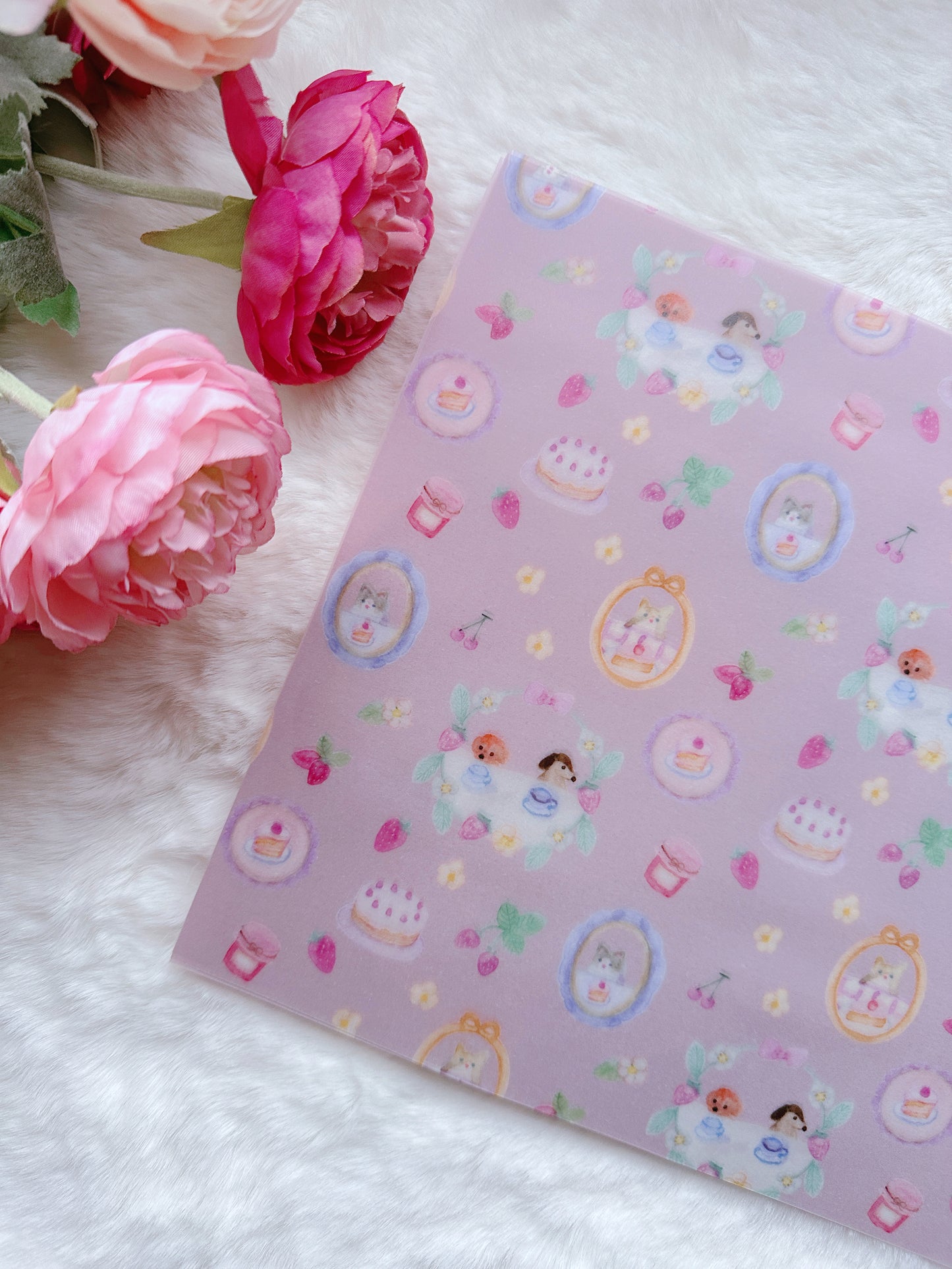 (NEW) Kin.Iro.Hitode Tea Party | A4 Vellum Paper