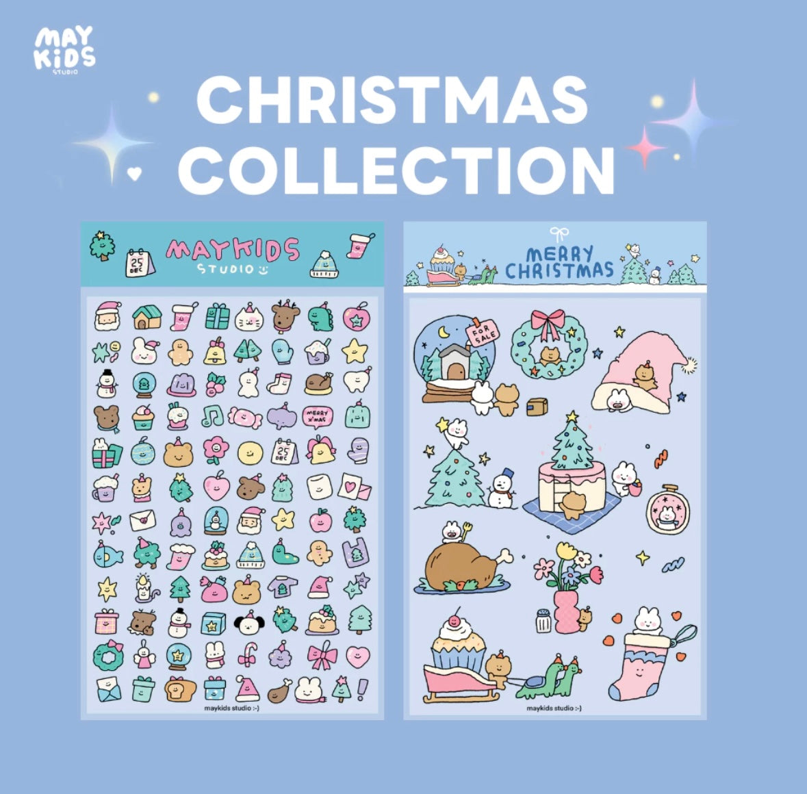 (NEW) Maykids Christmas | Sticker Sheet - 2 designs