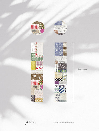 (NEW) Pion - Spring Meadow Path & Sunlight Blue | 3cm Washi Tape (2 Designs)