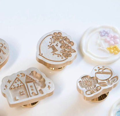 Bird and flowers | Wax Seal Stamp