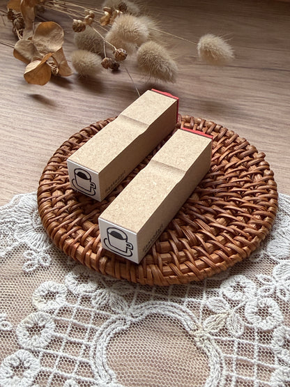 (NEW) Hankodori - Cup | Wooden Rubber Stamp