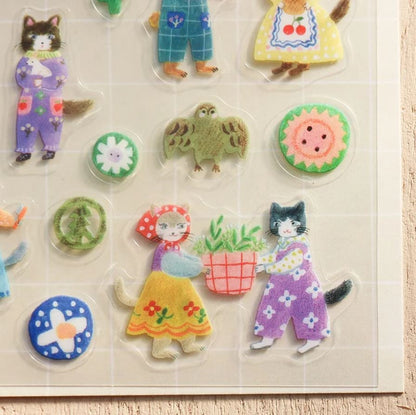 (RESTOCKED) Aiko Fukawa Cats and Buttons | Sticker