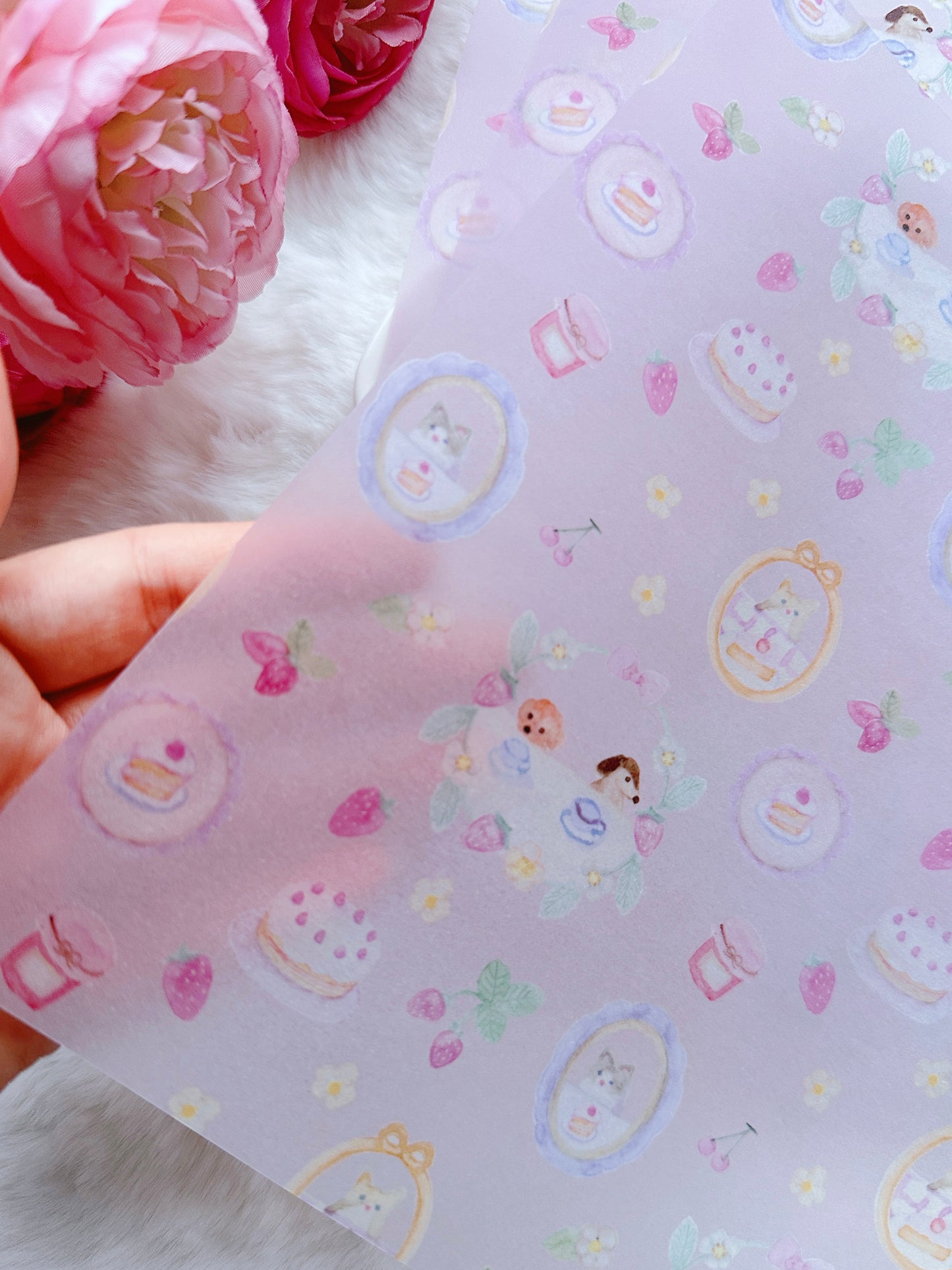 (NEW) Kin.Iro.Hitode Tea Party | A4 Vellum Paper