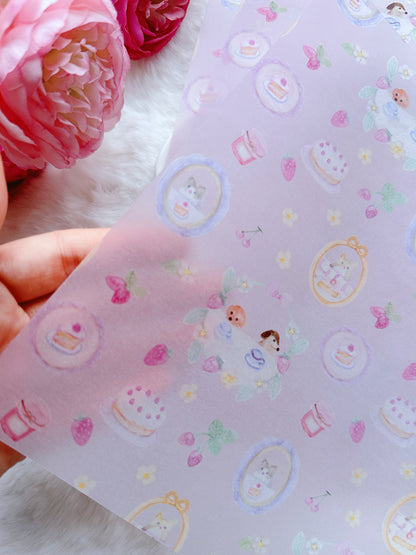 (NEW) Kin.Iro.Hitode Tea Party | A4 Vellum Paper