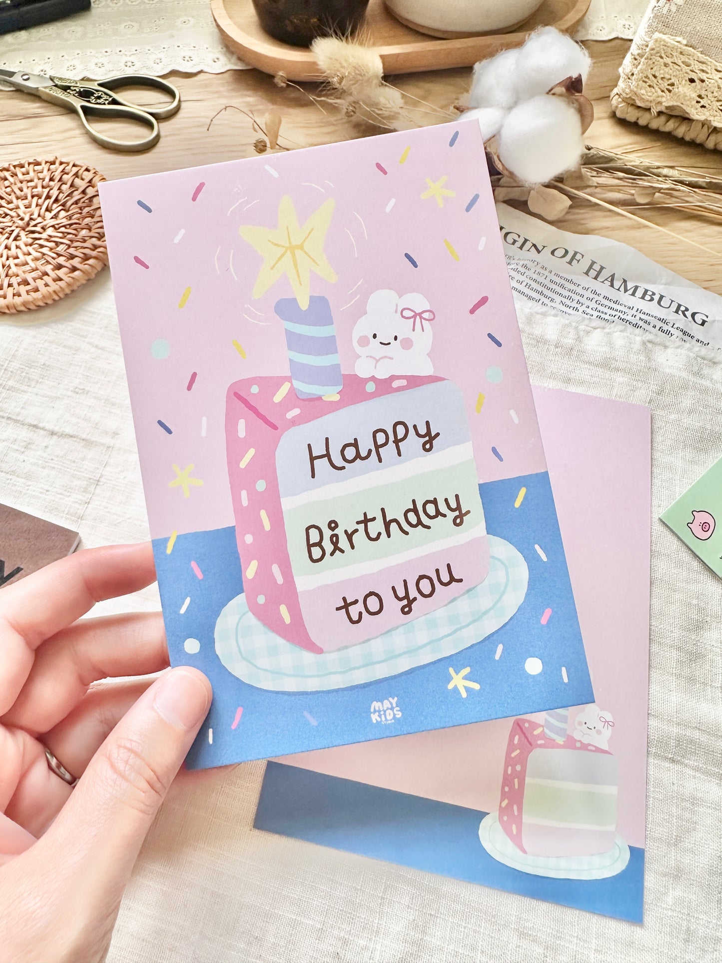 (NEW) Maykids Birthday Cake | Postcard